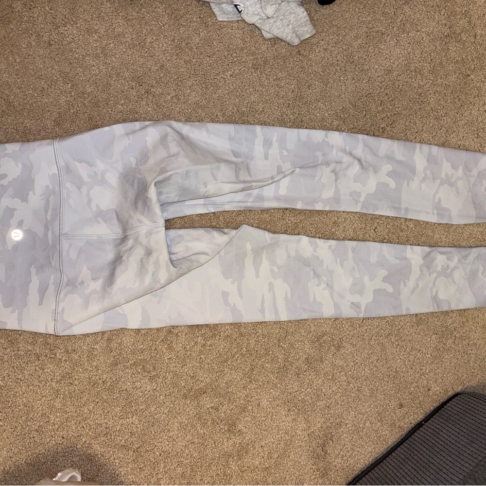 lululemon athletica Gray Camo Leggings